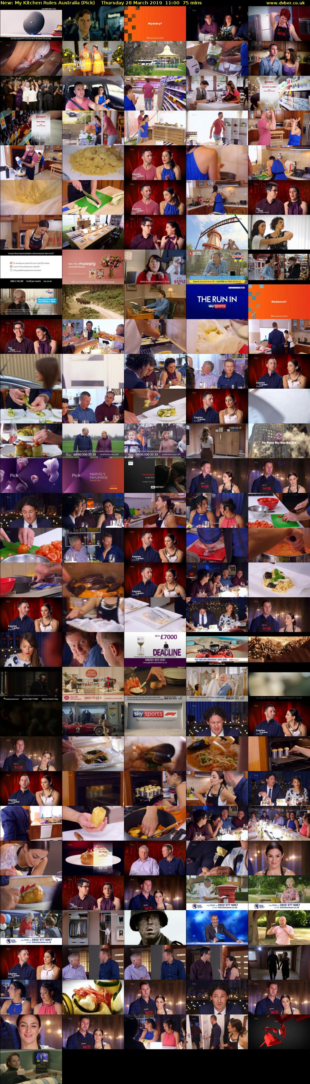 My Kitchen Rules Australia (Pick) Thursday 28 March 2019 11:00 - 12:15