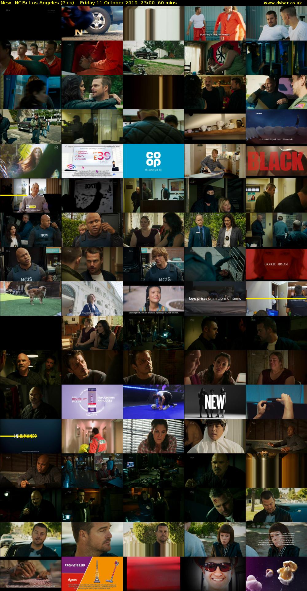 NCIS: Los Angeles (Pick) Friday 11 October 2019 23:00 - 00:00