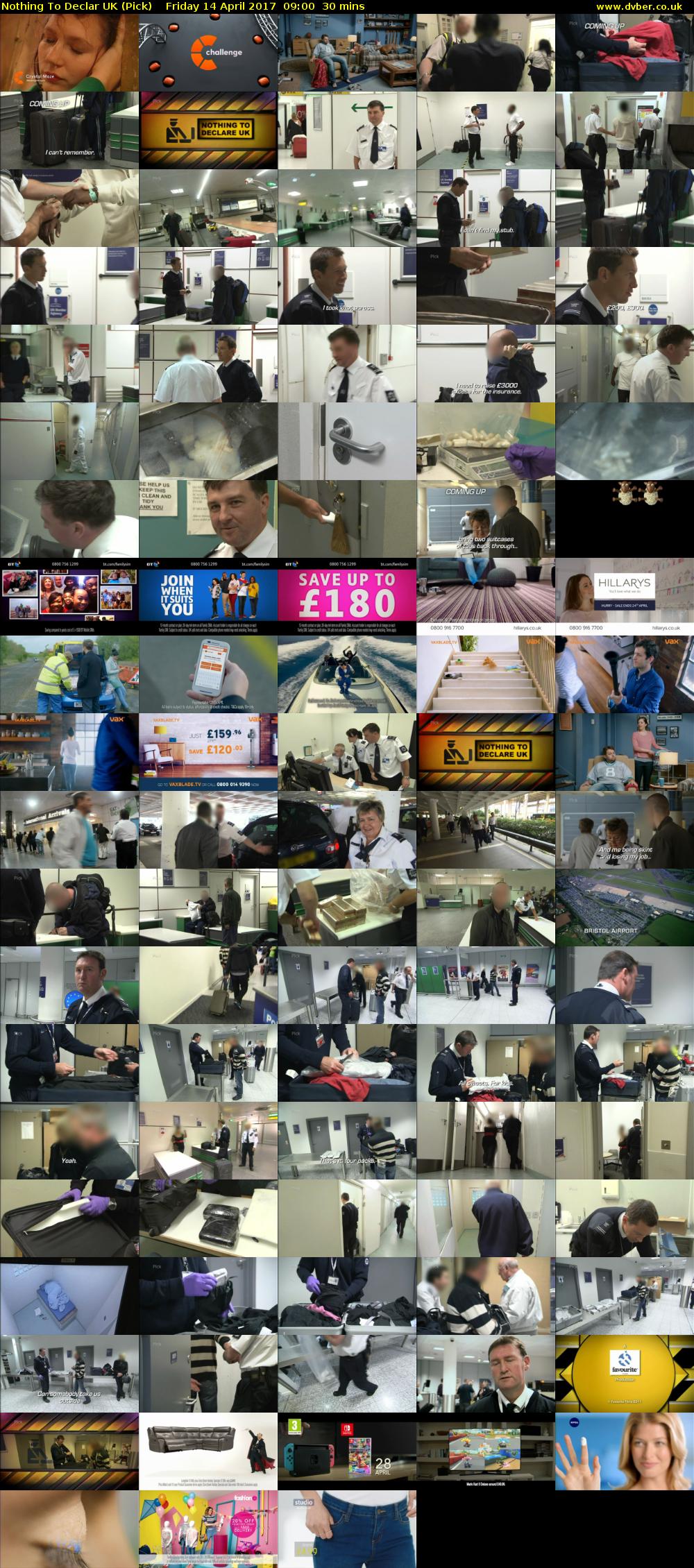 Nothing To Declar UK (Pick) Friday 14 April 2017 09:00 - 09:30