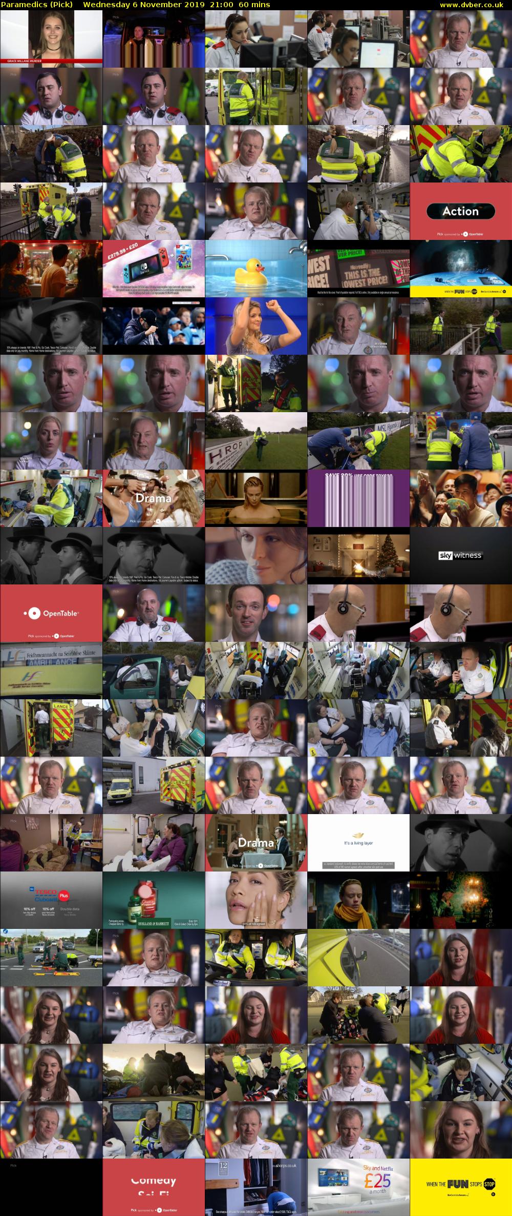 Paramedics (Pick) Wednesday 6 November 2019 21:00 - 22:00