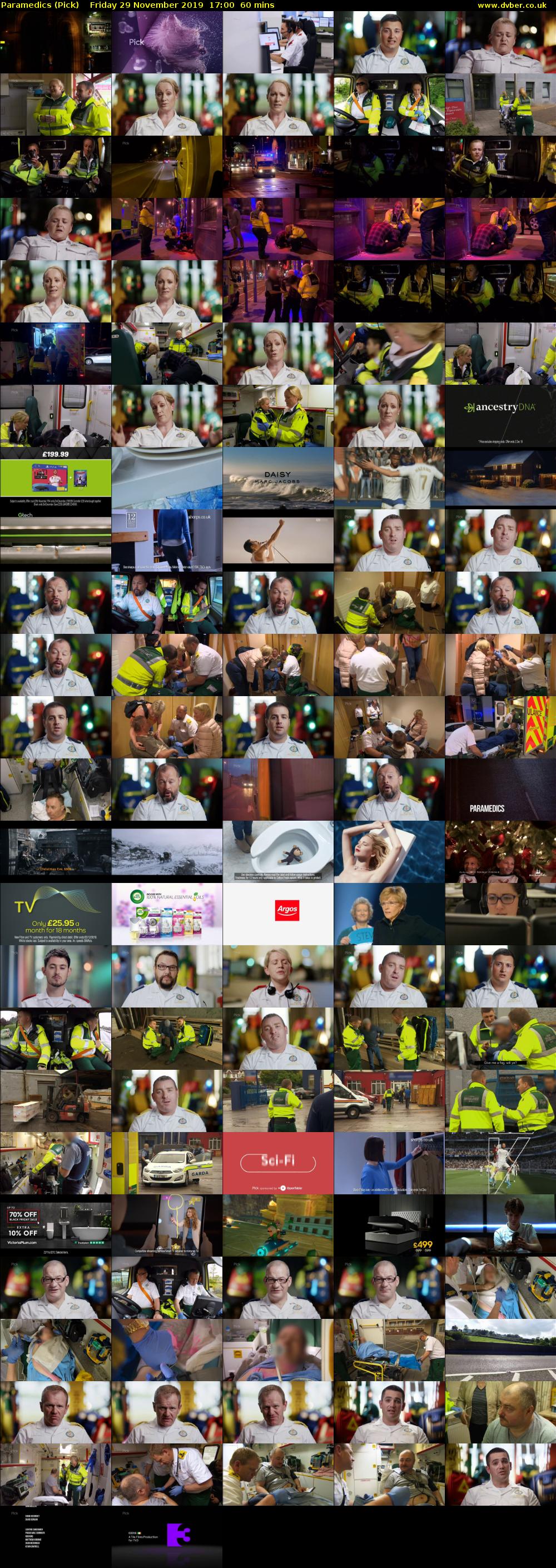 Paramedics (Pick) Friday 29 November 2019 17:00 - 18:00