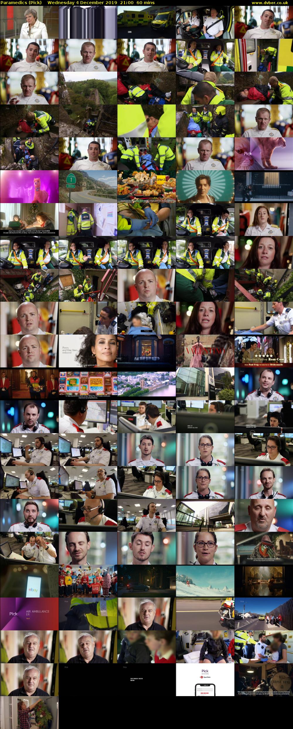 Paramedics (Pick) Wednesday 4 December 2019 21:00 - 22:00