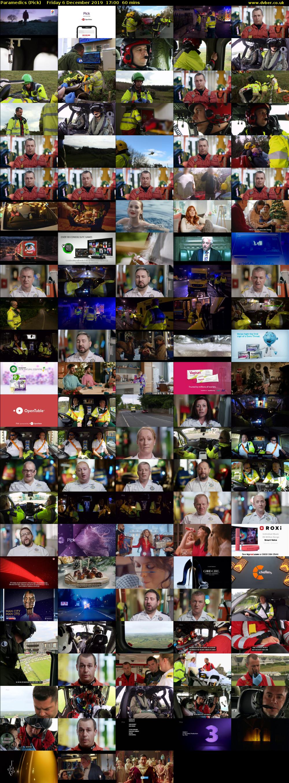 Paramedics (Pick) Friday 6 December 2019 17:00 - 18:00