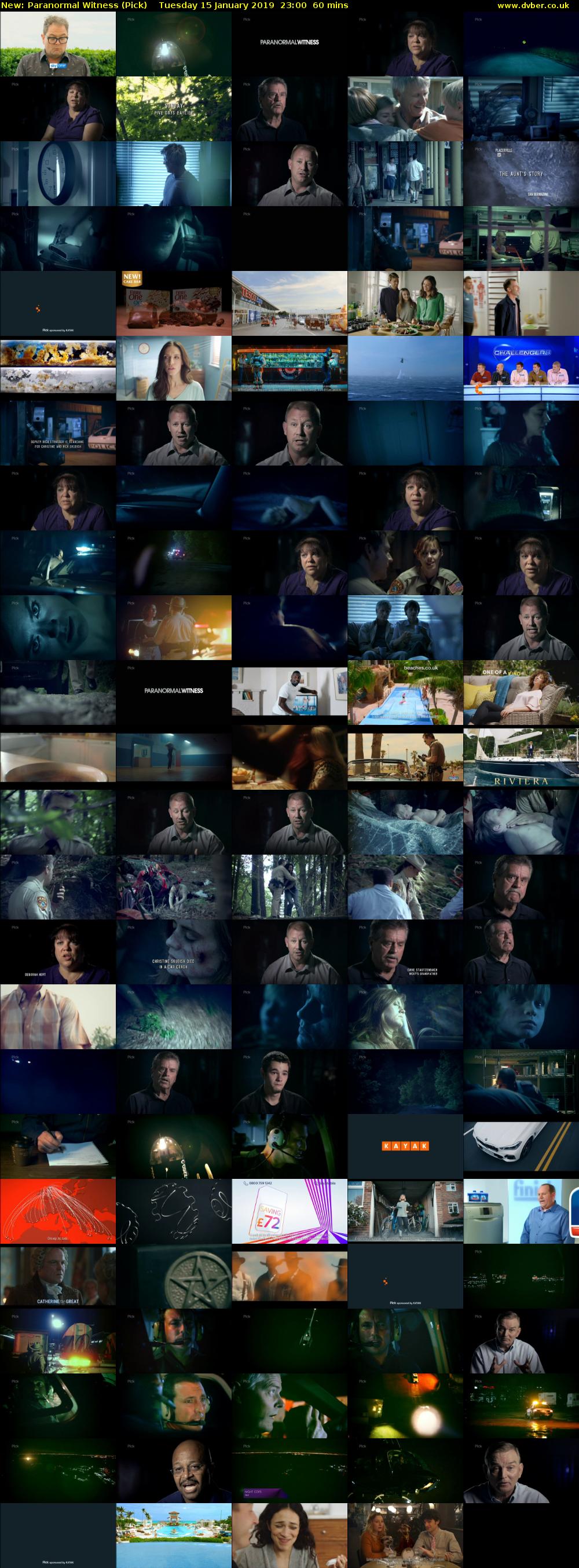 Paranormal Witness (Pick) Tuesday 15 January 2019 23:00 - 00:00