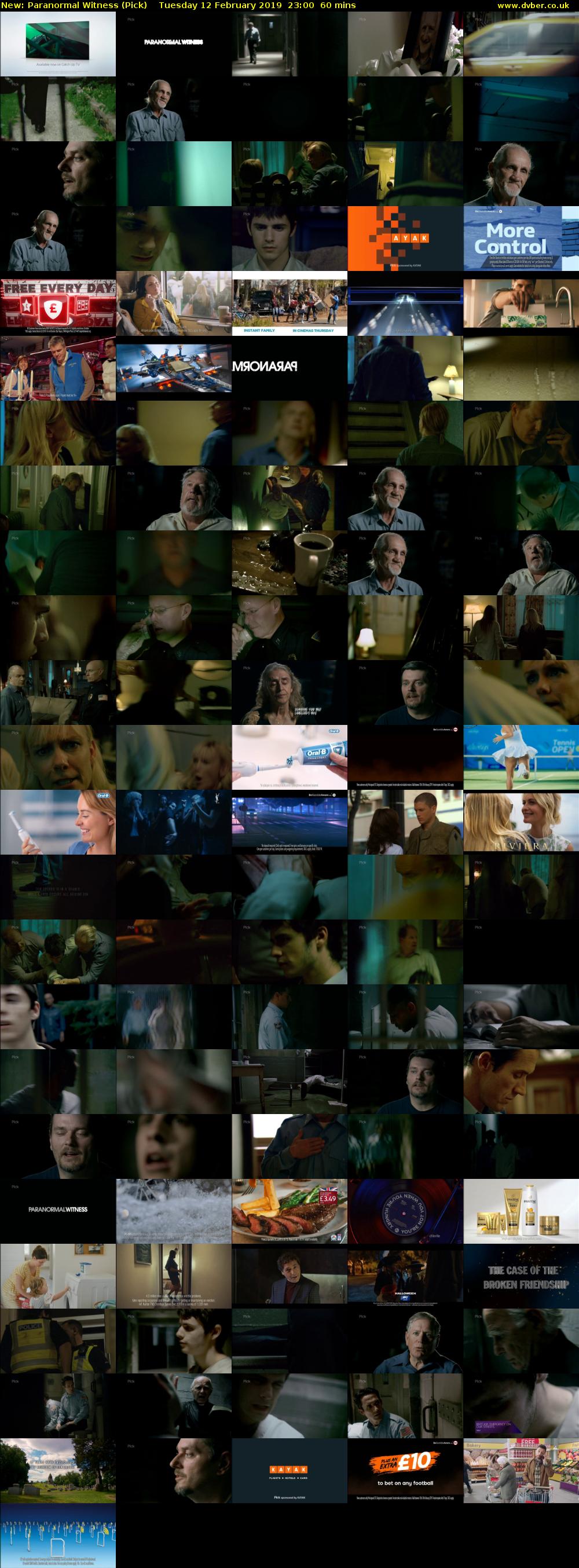 Paranormal Witness (Pick) Tuesday 12 February 2019 23:00 - 00:00