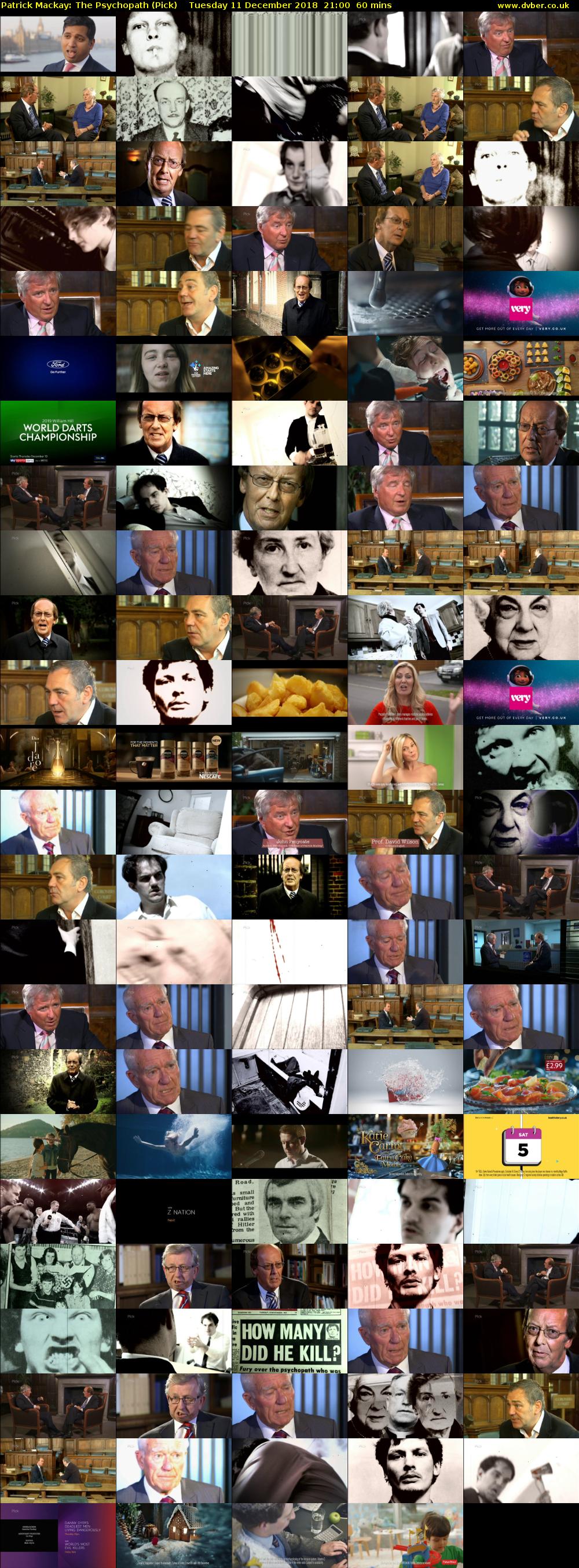 Patrick Mackay: The Psychopath (Pick) Tuesday 11 December 2018 21:00 - 22:00