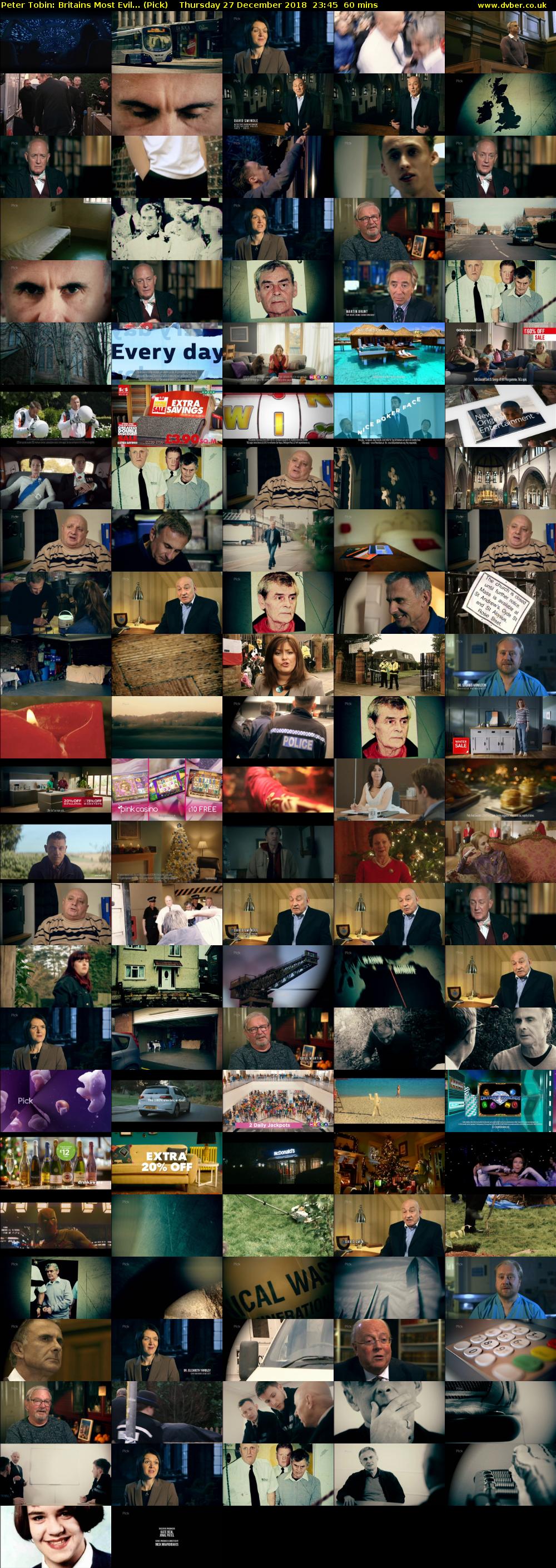 Peter Tobin: Britains Most Evil... (Pick) Thursday 27 December 2018 23:45 - 00:45