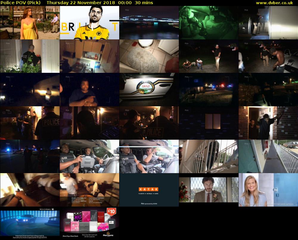 Police POV (Pick) Thursday 22 November 2018 00:00 - 00:30