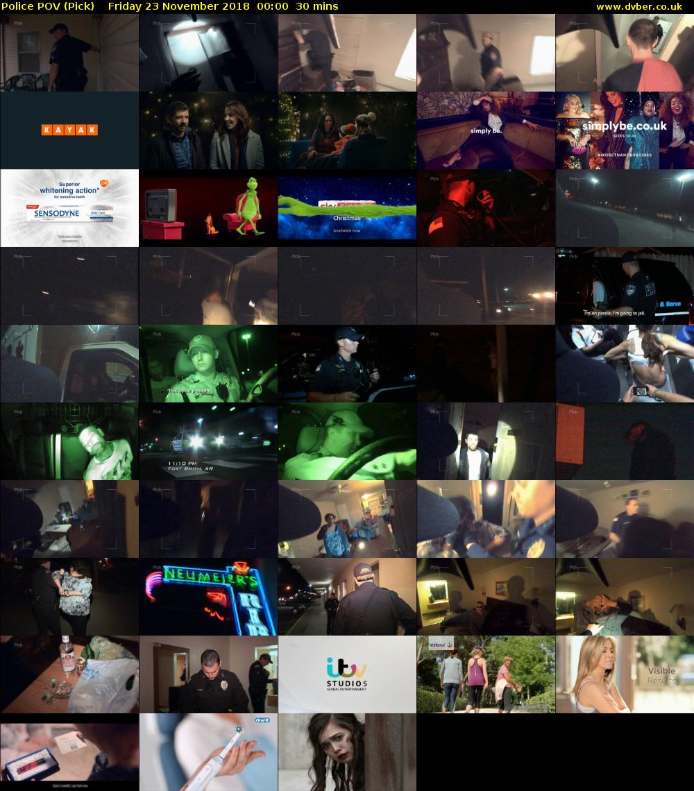 Police POV (Pick) Friday 23 November 2018 00:00 - 00:30