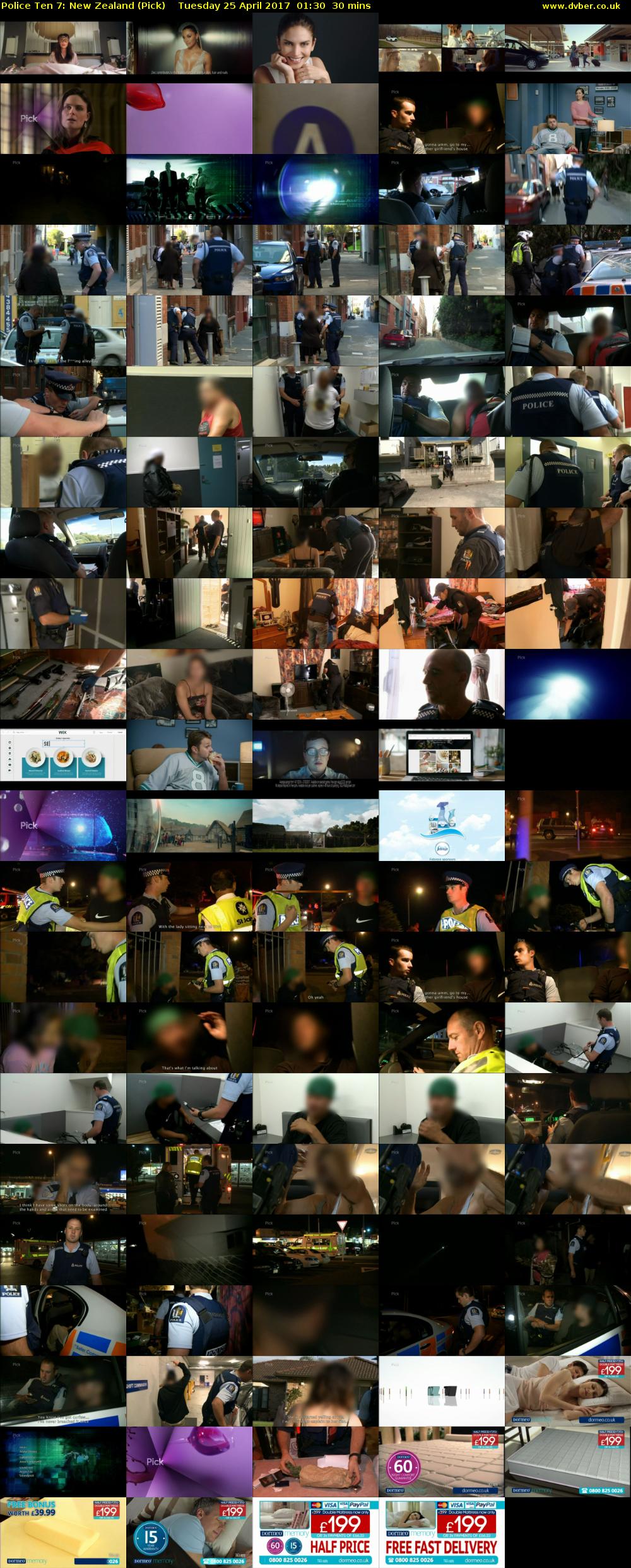 Police Ten 7: New Zealand (Pick) Tuesday 25 April 2017 01:30 - 02:00