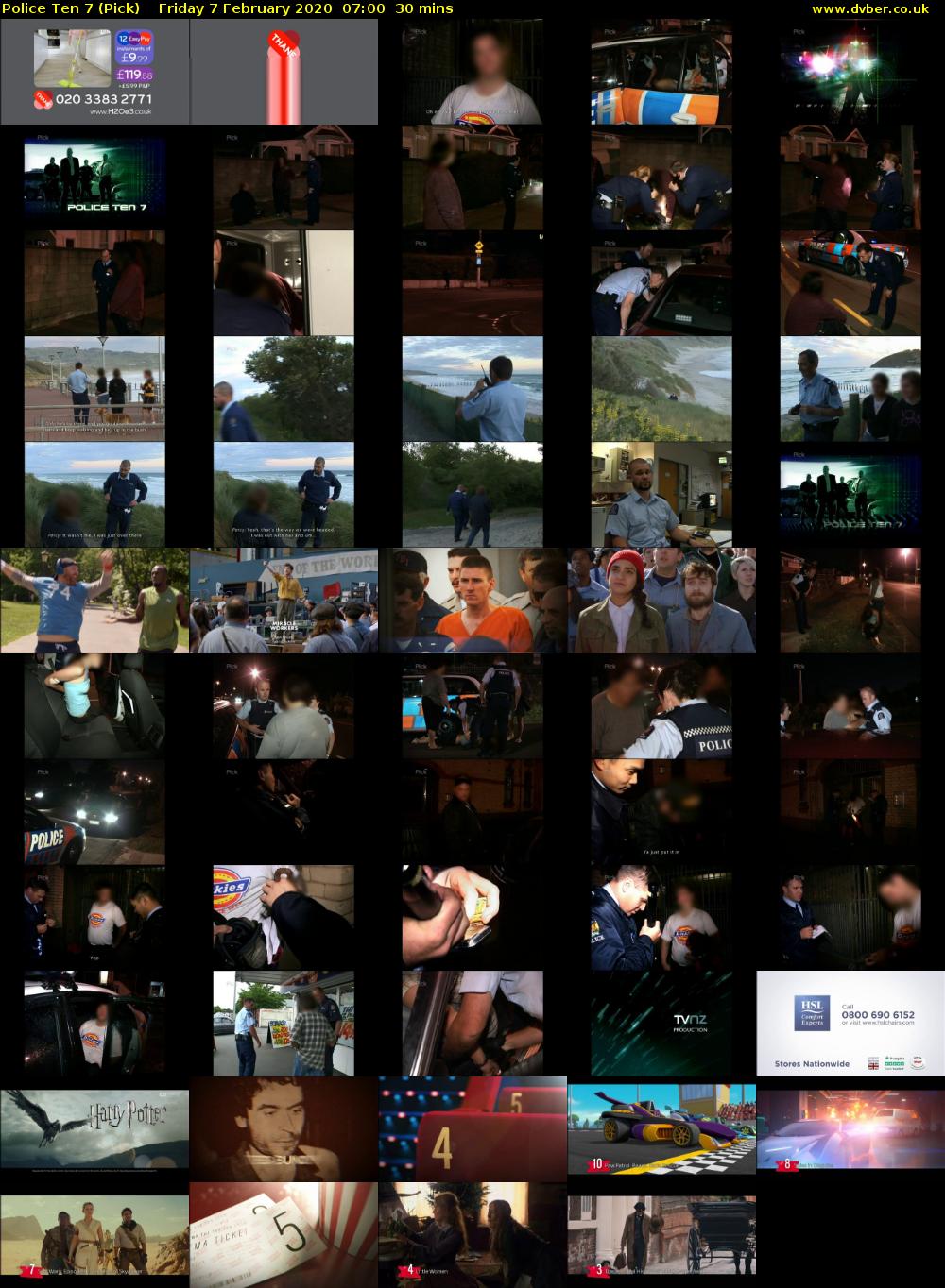 Police Ten 7 (Pick) Friday 7 February 2020 07:00 - 07:30