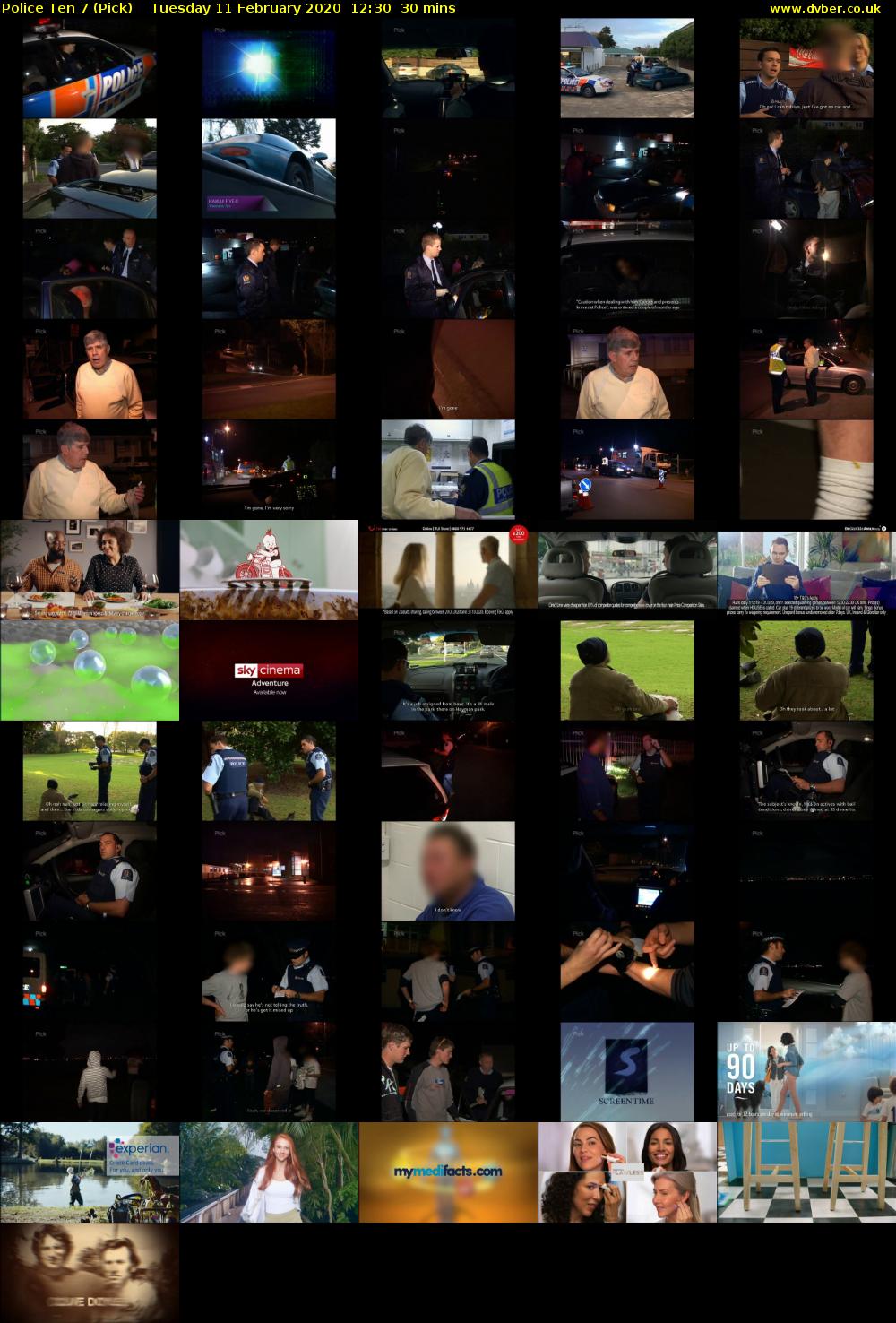 Police Ten 7 (Pick) Tuesday 11 February 2020 12:30 - 13:00