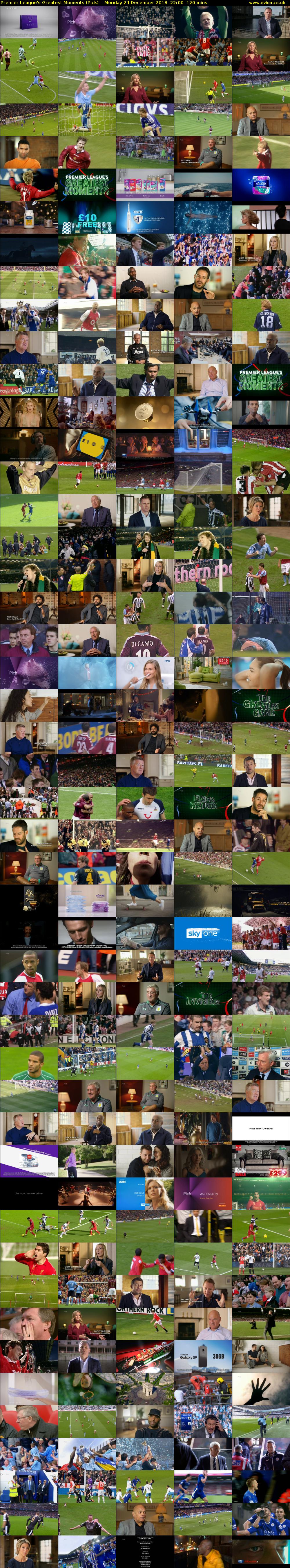 Premier League's Greatest Moments (Pick) Monday 24 December 2018 22:00 - 00:00