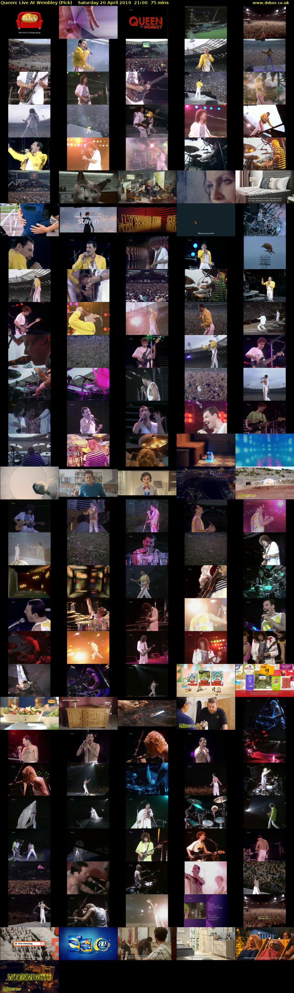 Queen: Live At Wembley (Pick) Saturday 20 April 2019 21:00 - 22:15