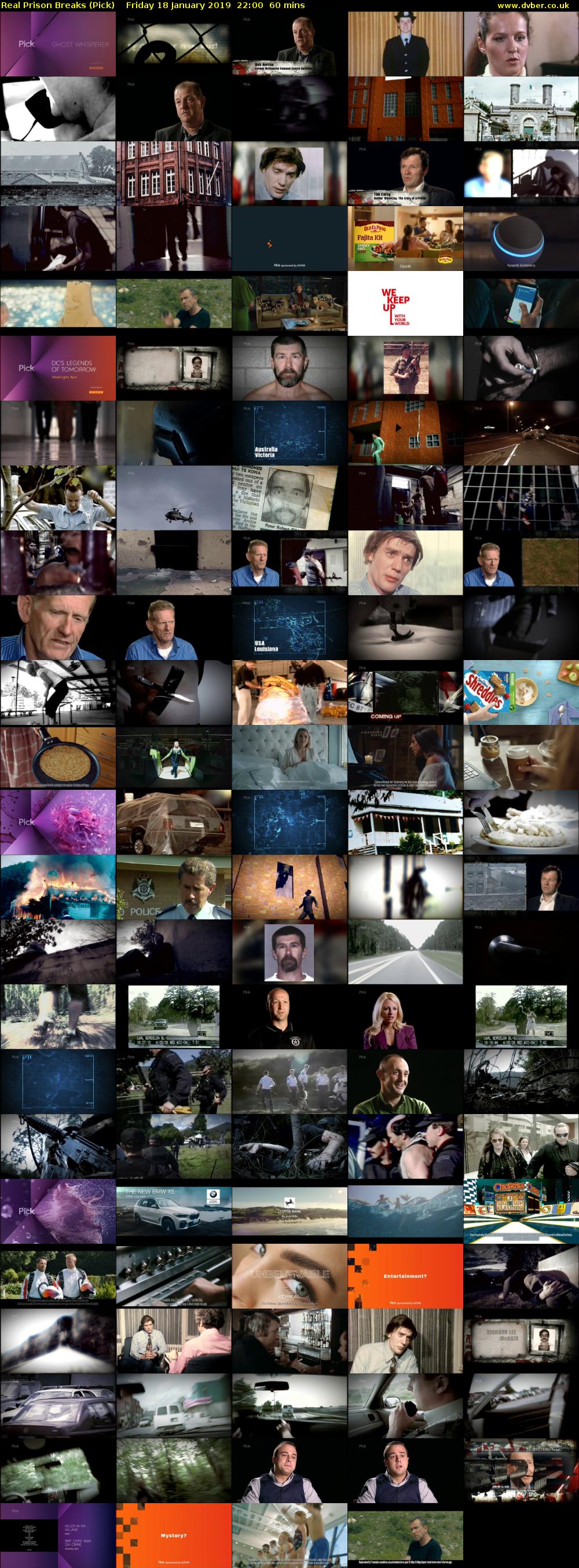 Real Prison Breaks (Pick) Friday 18 January 2019 22:00 - 23:00