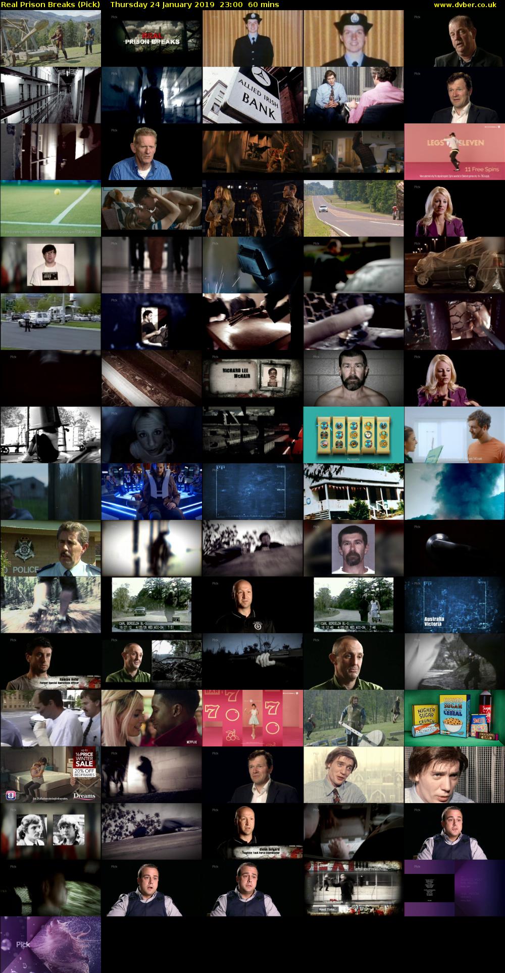 Real Prison Breaks (Pick) Thursday 24 January 2019 23:00 - 00:00