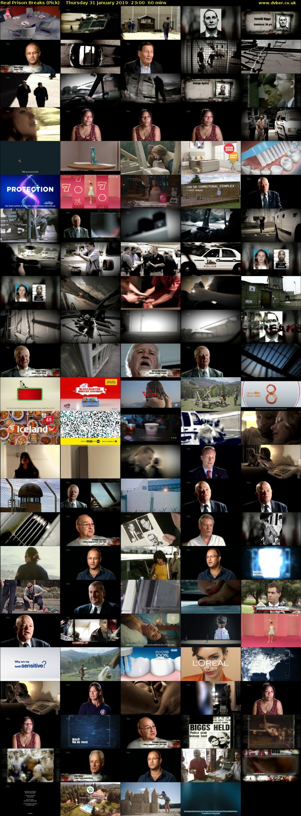 Real Prison Breaks (Pick) Thursday 31 January 2019 23:00 - 00:00