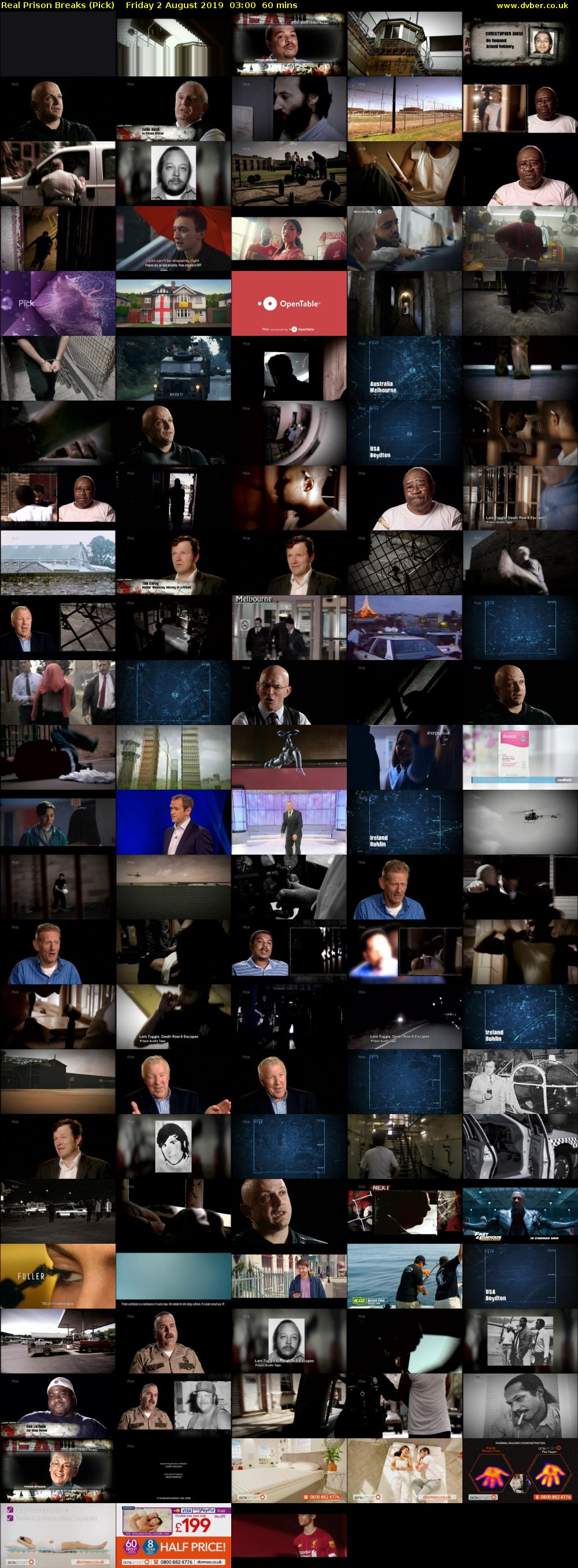 Real Prison Breaks (Pick) Friday 2 August 2019 03:00 - 04:00