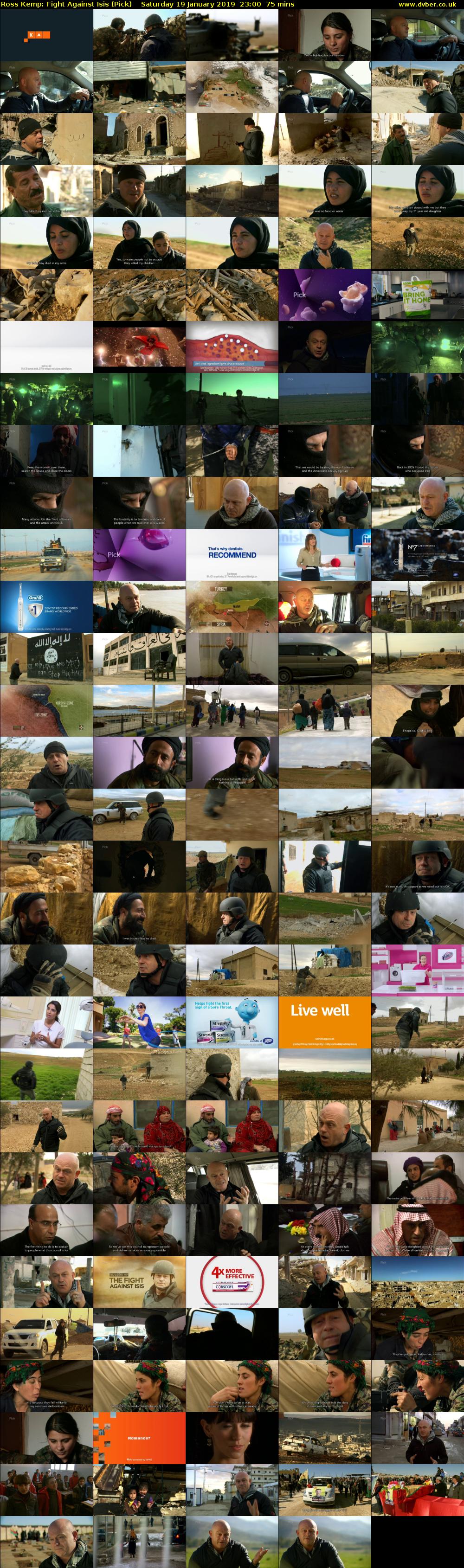 Ross Kemp: Fight Against ISIS (Pick) Saturday 19 January 2019 23:00 - 00:15