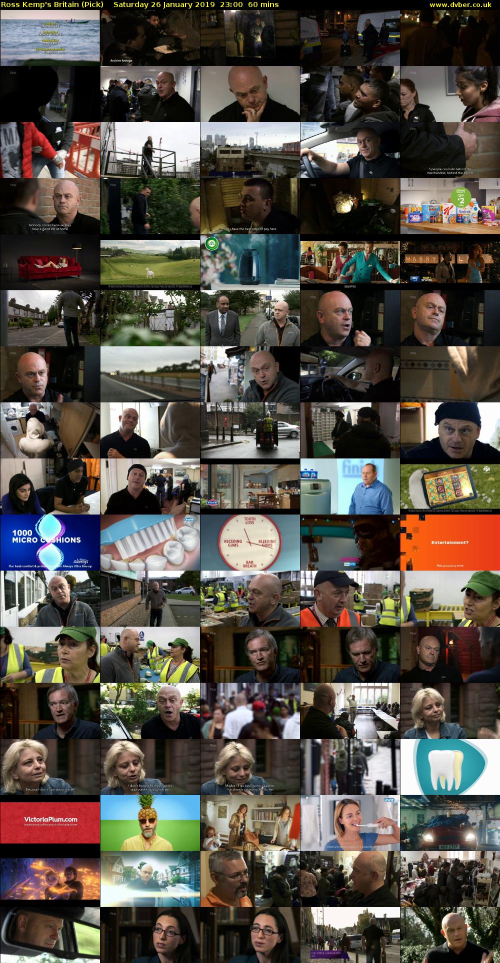 Ross Kemp's Britain (Pick) Saturday 26 January 2019 23:00 - 00:00