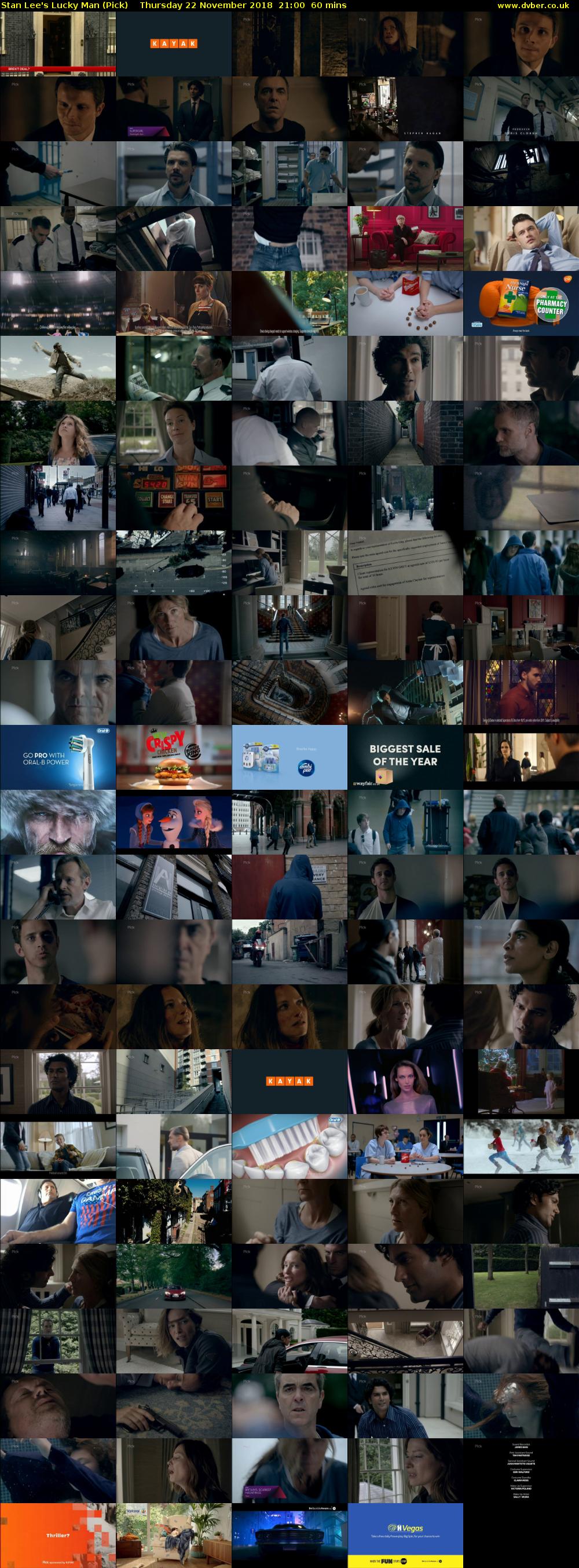 Stan Lee's Lucky Man (Pick) Thursday 22 November 2018 21:00 - 22:00