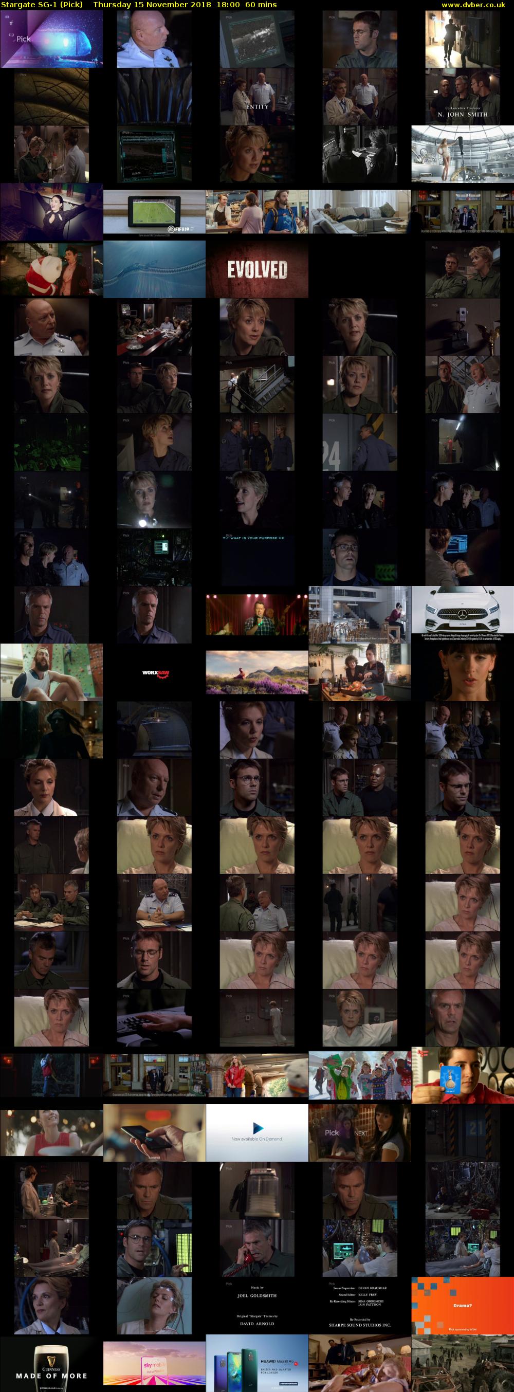 Stargate SG-1 (Pick) Thursday 15 November 2018 18:00 - 19:00