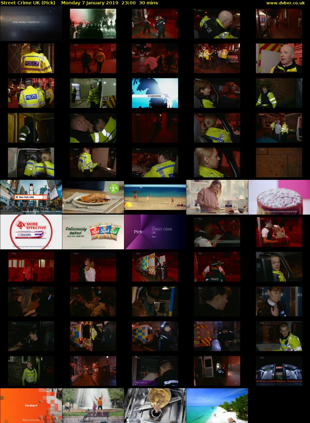 Street Crime UK (Pick) Monday 7 January 2019 23:00 - 23:30