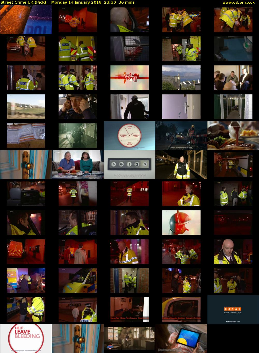 Street Crime UK (Pick) Monday 14 January 2019 23:30 - 00:00