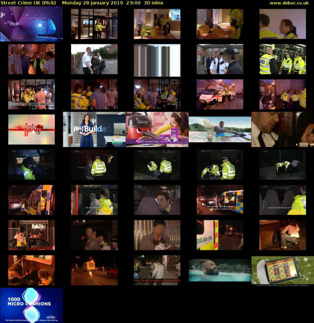Street Crime UK (Pick) Monday 28 January 2019 23:00 - 23:30