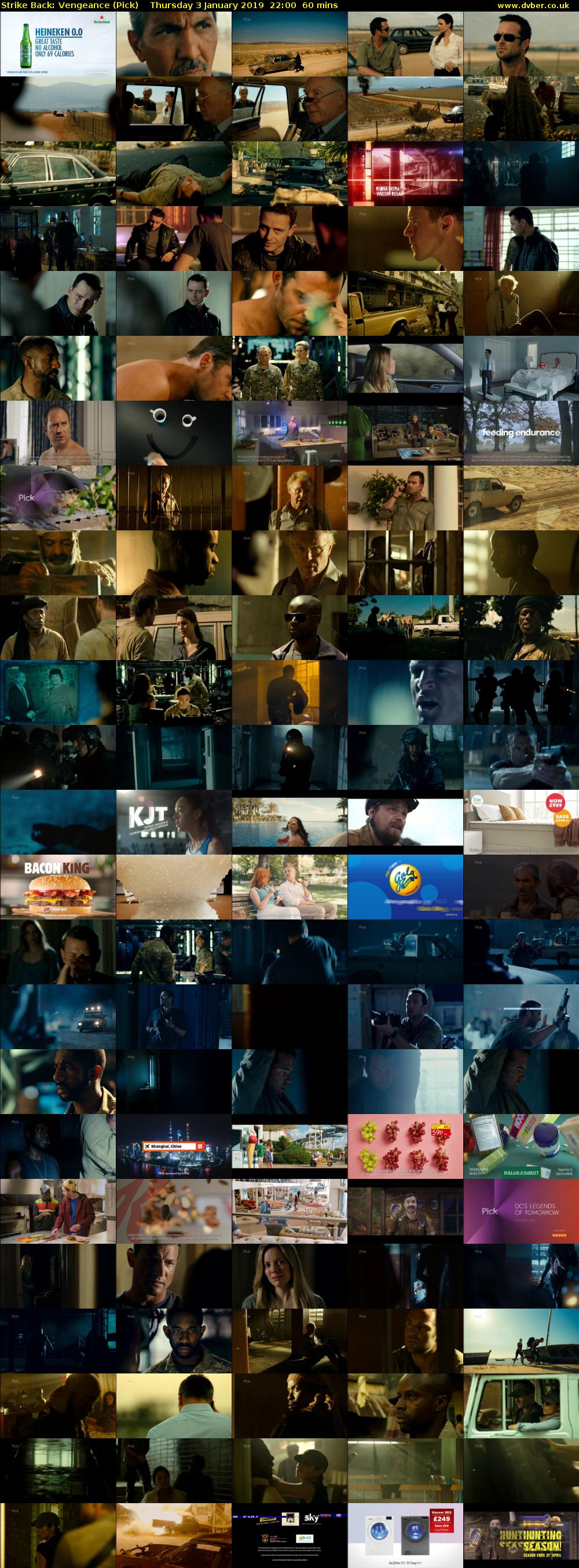 Strike Back: Vengeance (Pick) Thursday 3 January 2019 22:00 - 23:00