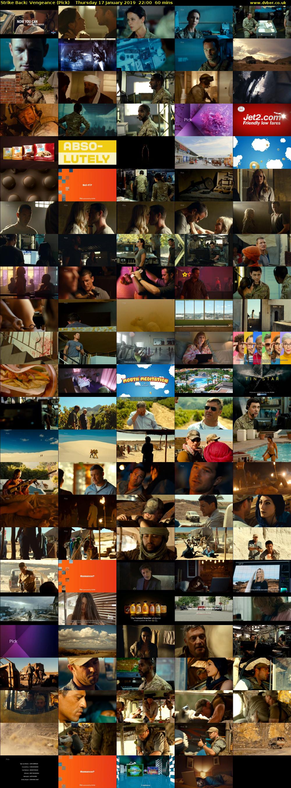 Strike Back: Vengeance (Pick) Thursday 17 January 2019 22:00 - 23:00