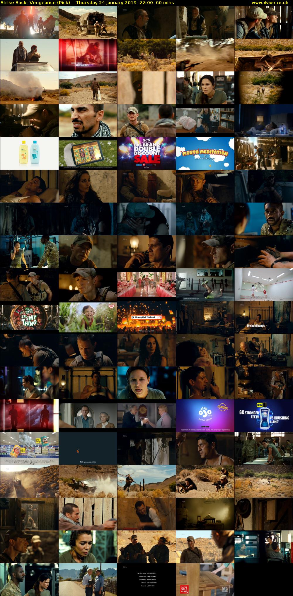Strike Back: Vengeance (Pick) Thursday 24 January 2019 22:00 - 23:00