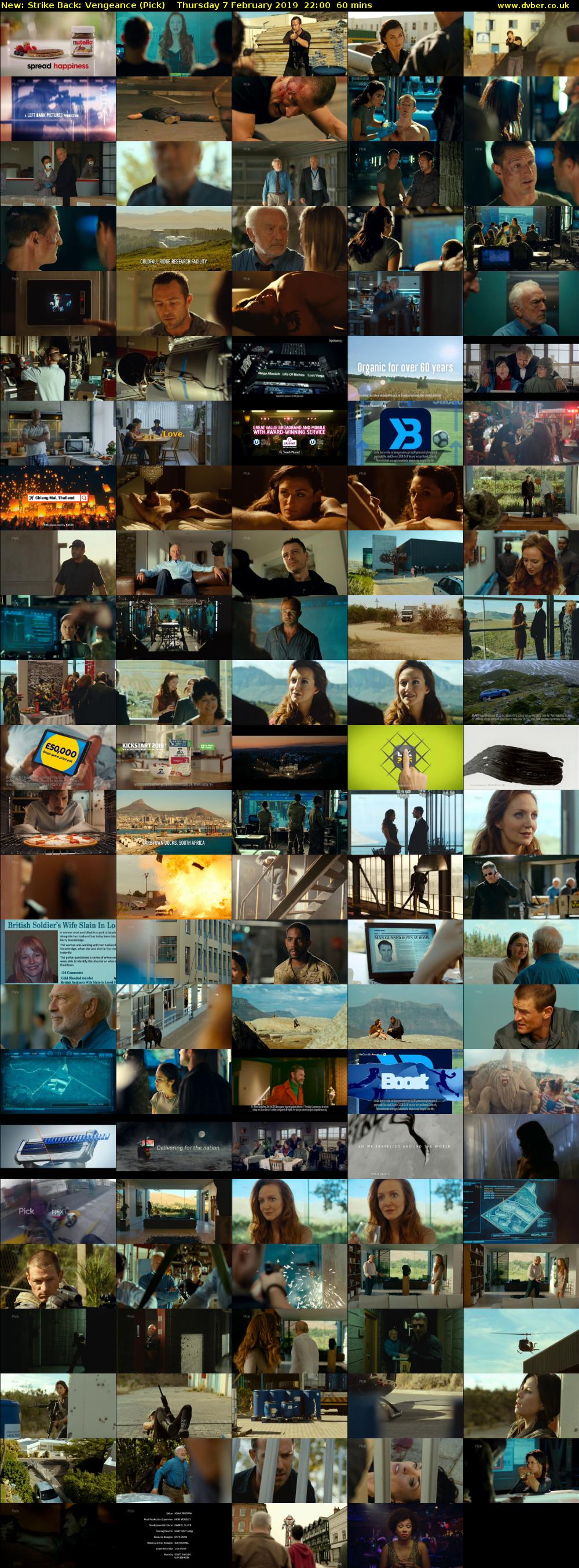 Strike Back: Vengeance (Pick) Thursday 7 February 2019 22:00 - 23:00