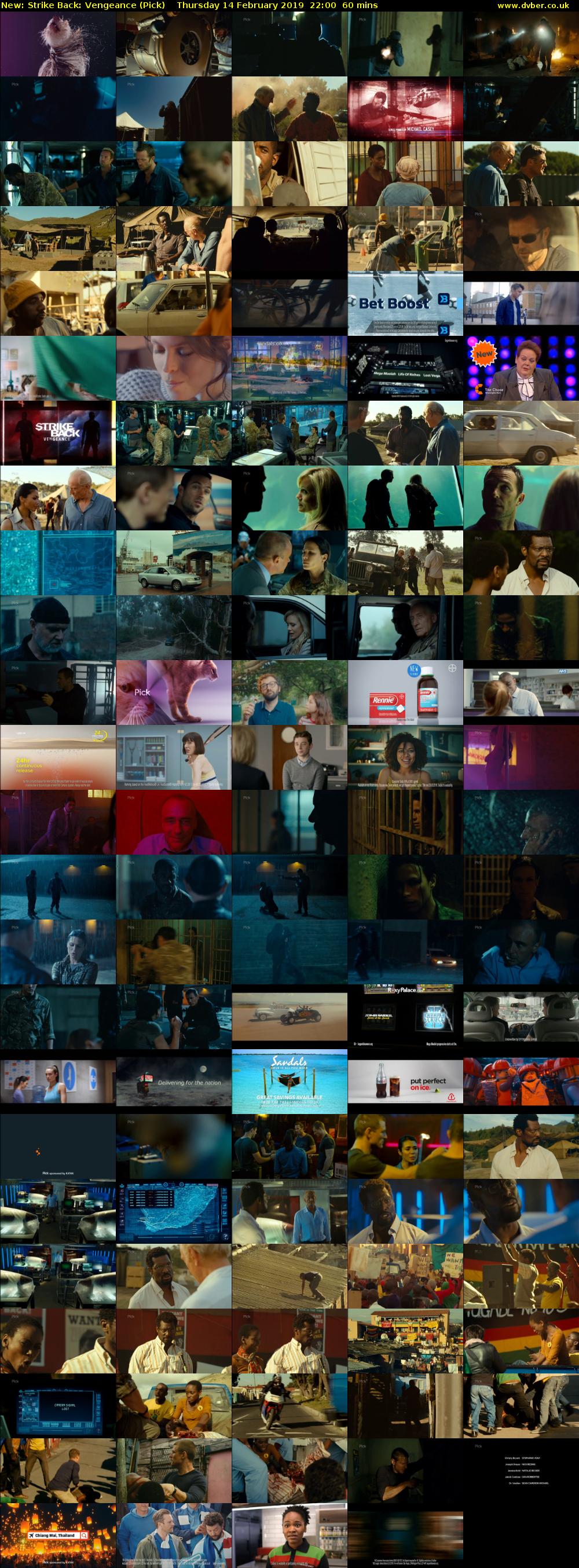 Strike Back: Vengeance (Pick) Thursday 14 February 2019 22:00 - 23:00