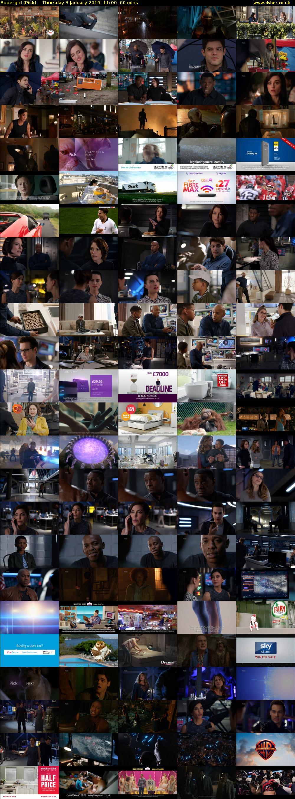 Supergirl (Pick) Thursday 3 January 2019 11:00 - 12:00