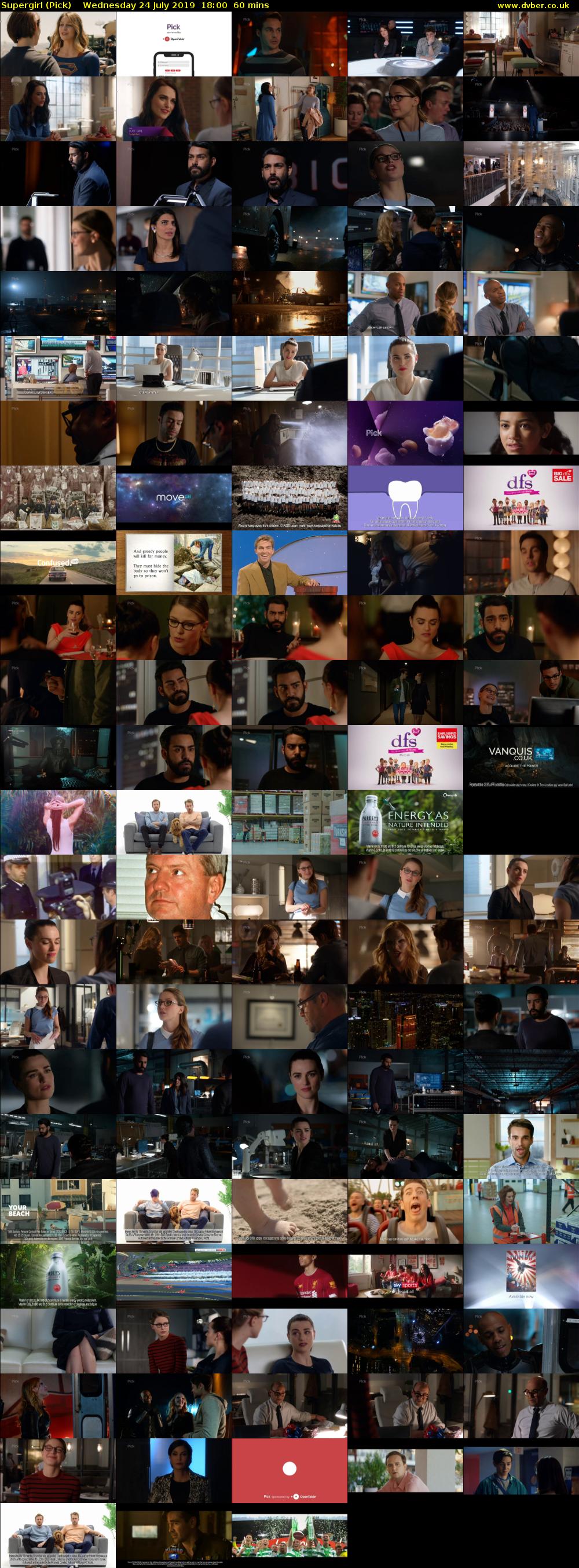 Supergirl (Pick) Wednesday 24 July 2019 18:00 - 19:00