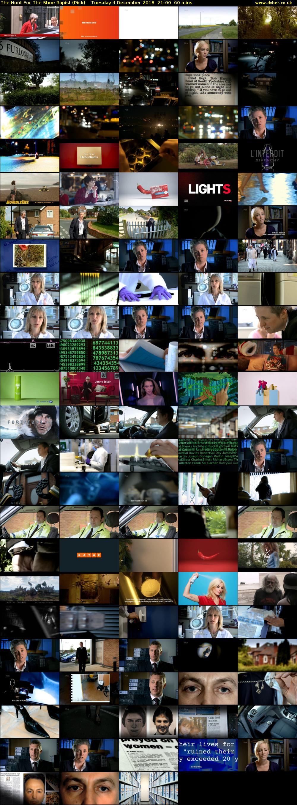 The Hunt For The Shoe Rapist (Pick) Tuesday 4 December 2018 21:00 - 22:00