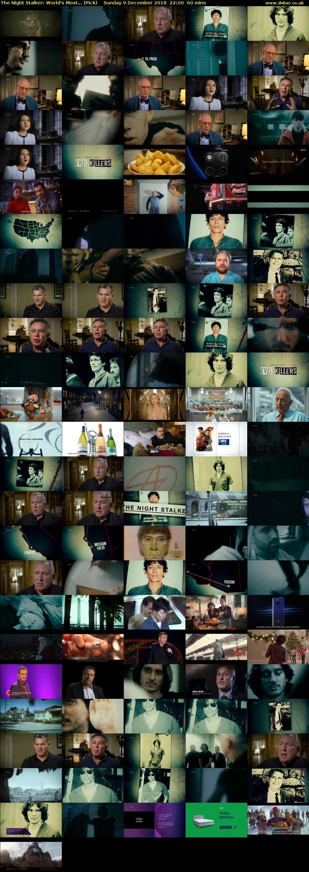 The Night Stalker: World's Most... (Pick) Sunday 9 December 2018 22:00 - 23:00