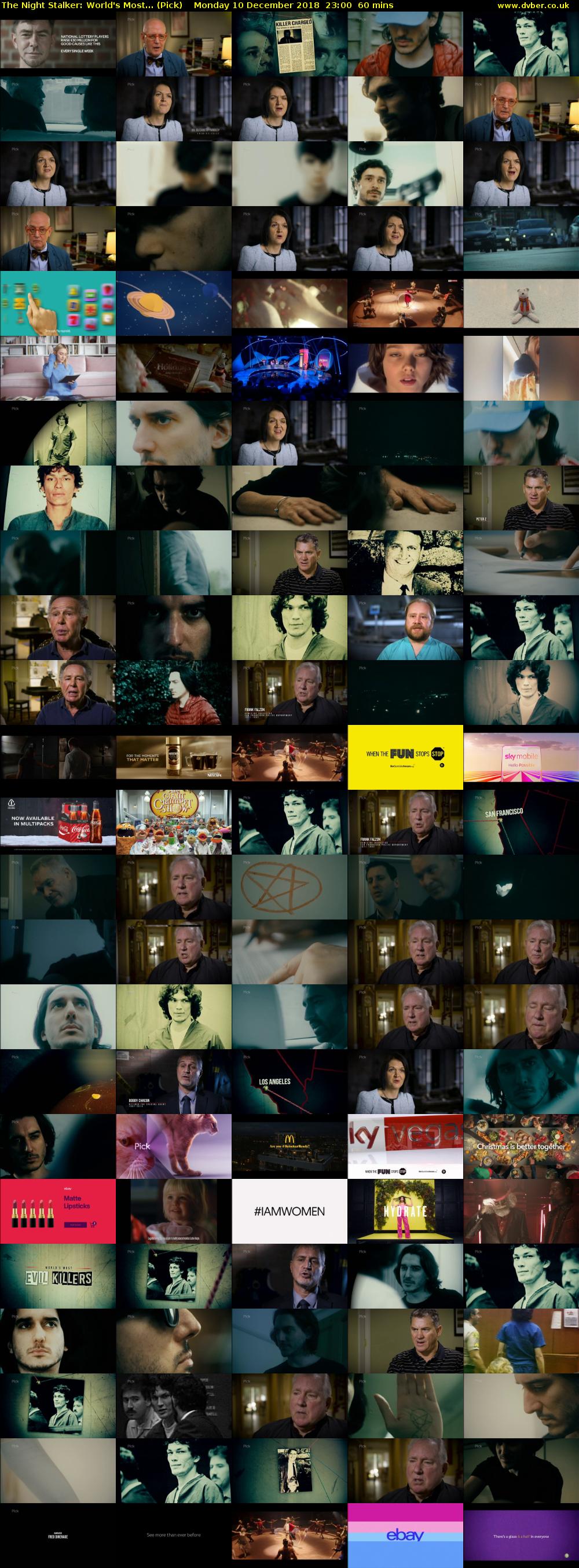 The Night Stalker: World's Most... (Pick) Monday 10 December 2018 23:00 - 00:00