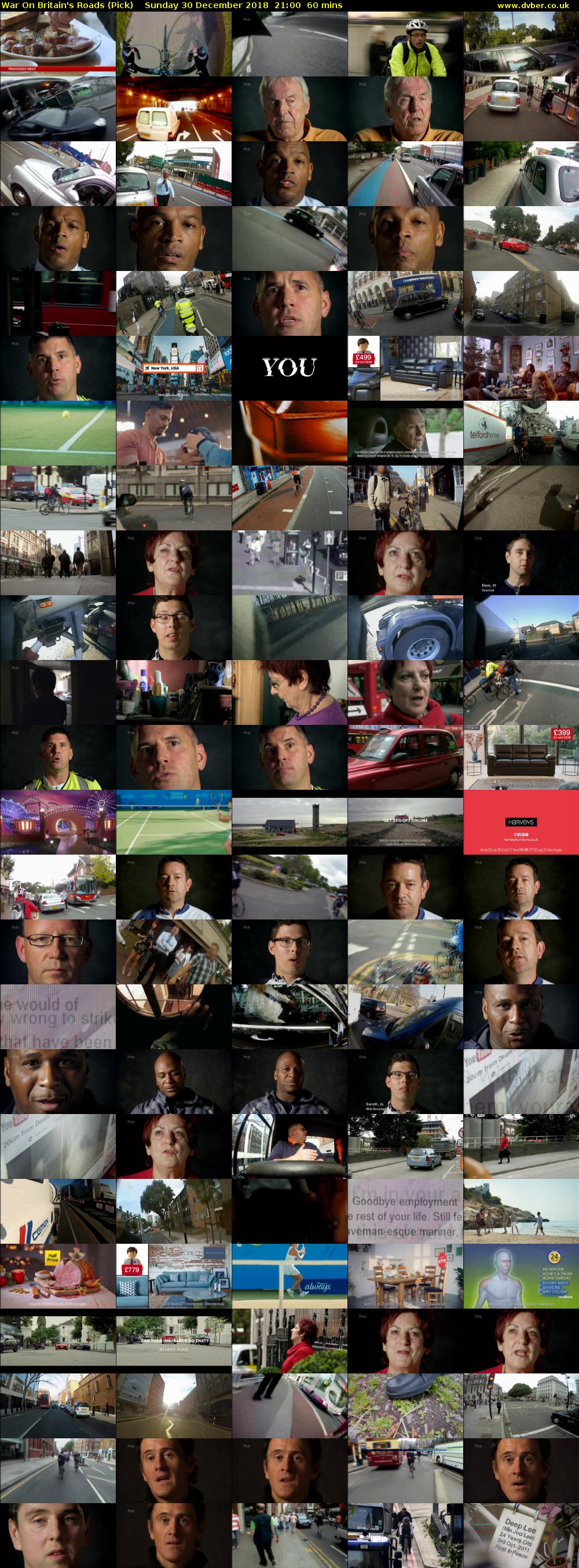 War On Britain's Roads (Pick) Sunday 30 December 2018 21:00 - 22:00