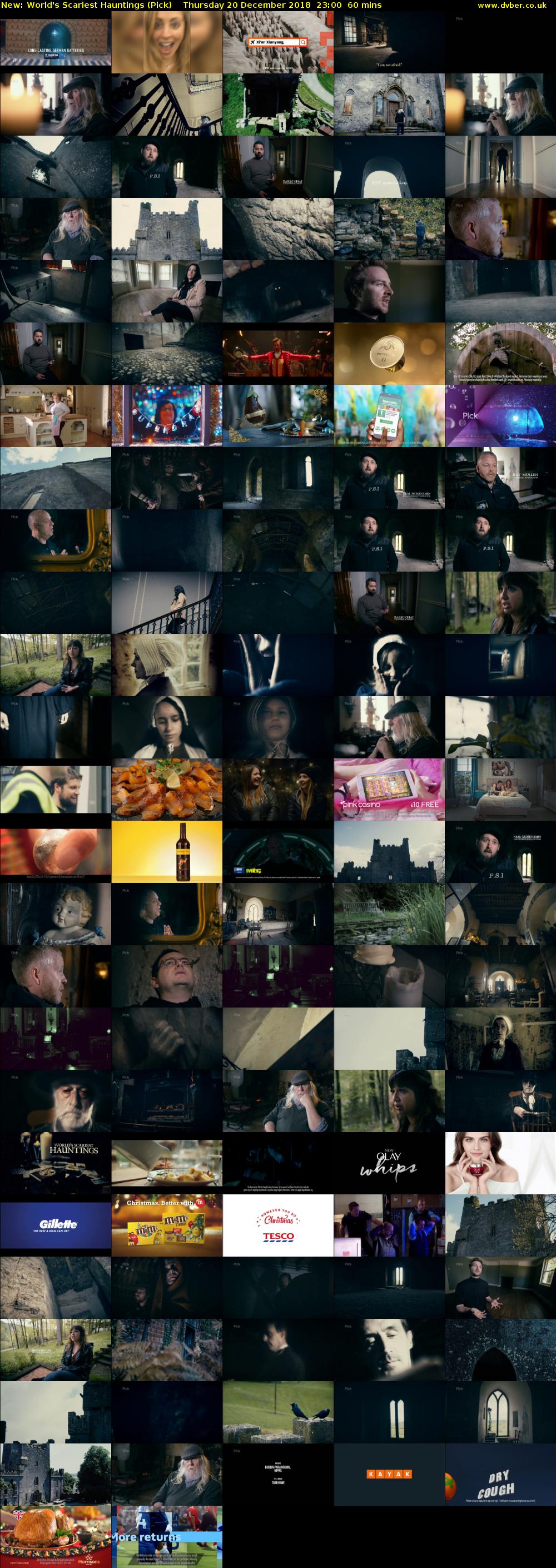 World's Scariest Hauntings (Pick) Thursday 20 December 2018 23:00 - 00:00