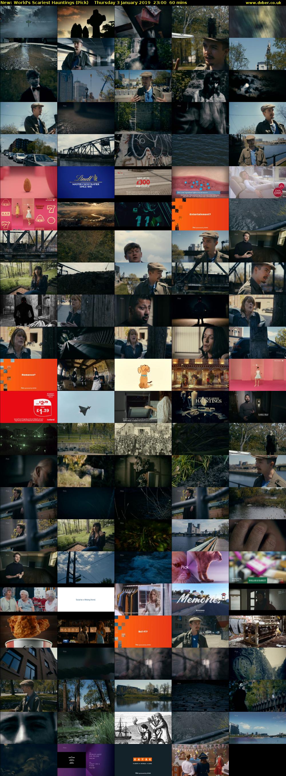 World's Scariest Hauntings (Pick) Thursday 3 January 2019 23:00 - 00:00