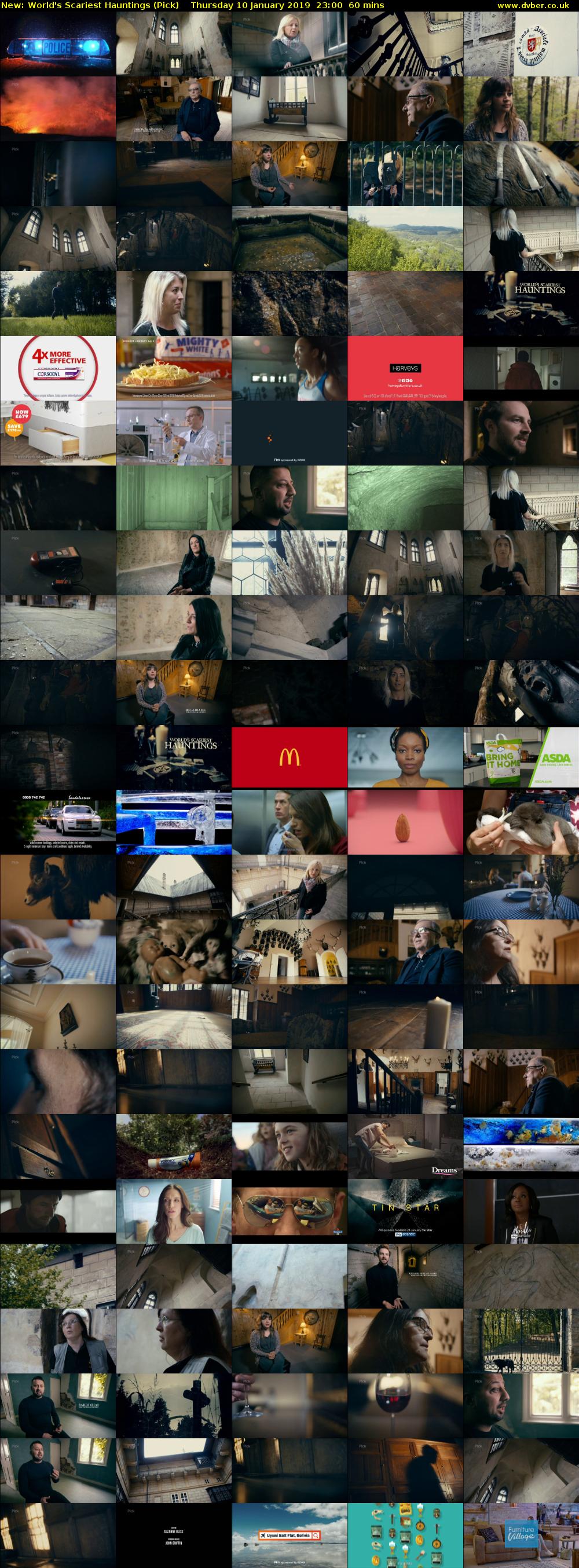 World's Scariest Hauntings (Pick) Thursday 10 January 2019 23:00 - 00:00