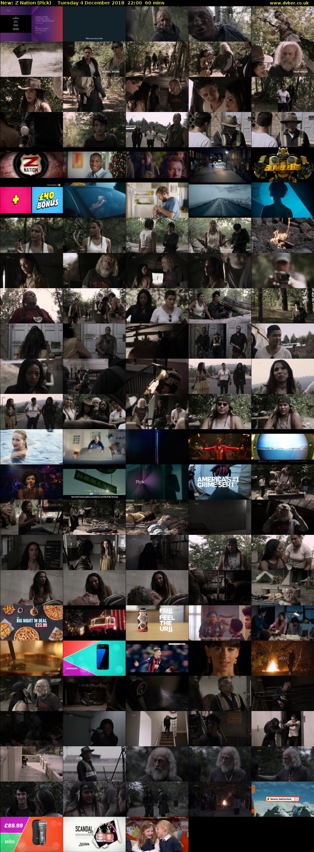 Z Nation (Pick) Tuesday 4 December 2018 22:00 - 23:00