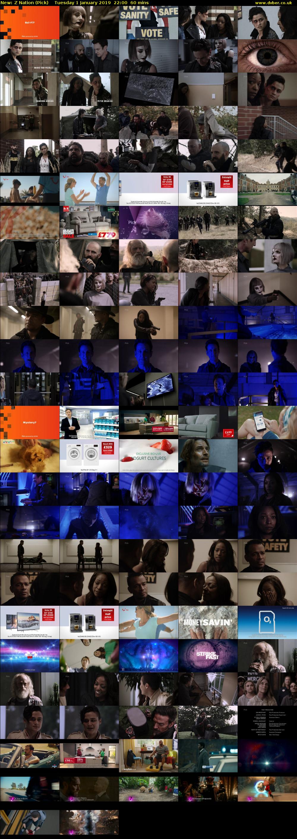 Z Nation (Pick) Tuesday 1 January 2019 22:00 - 23:00