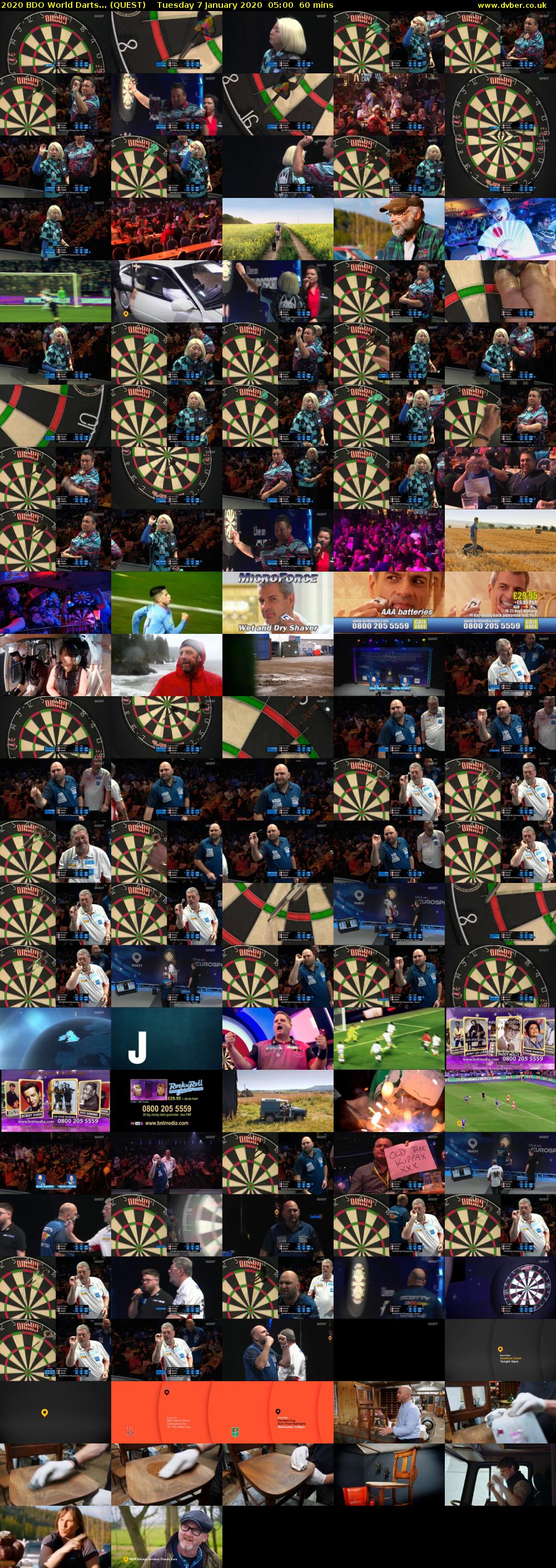 2020 BDO World Darts... (QUEST) Tuesday 7 January 2020 05:00 - 06:00