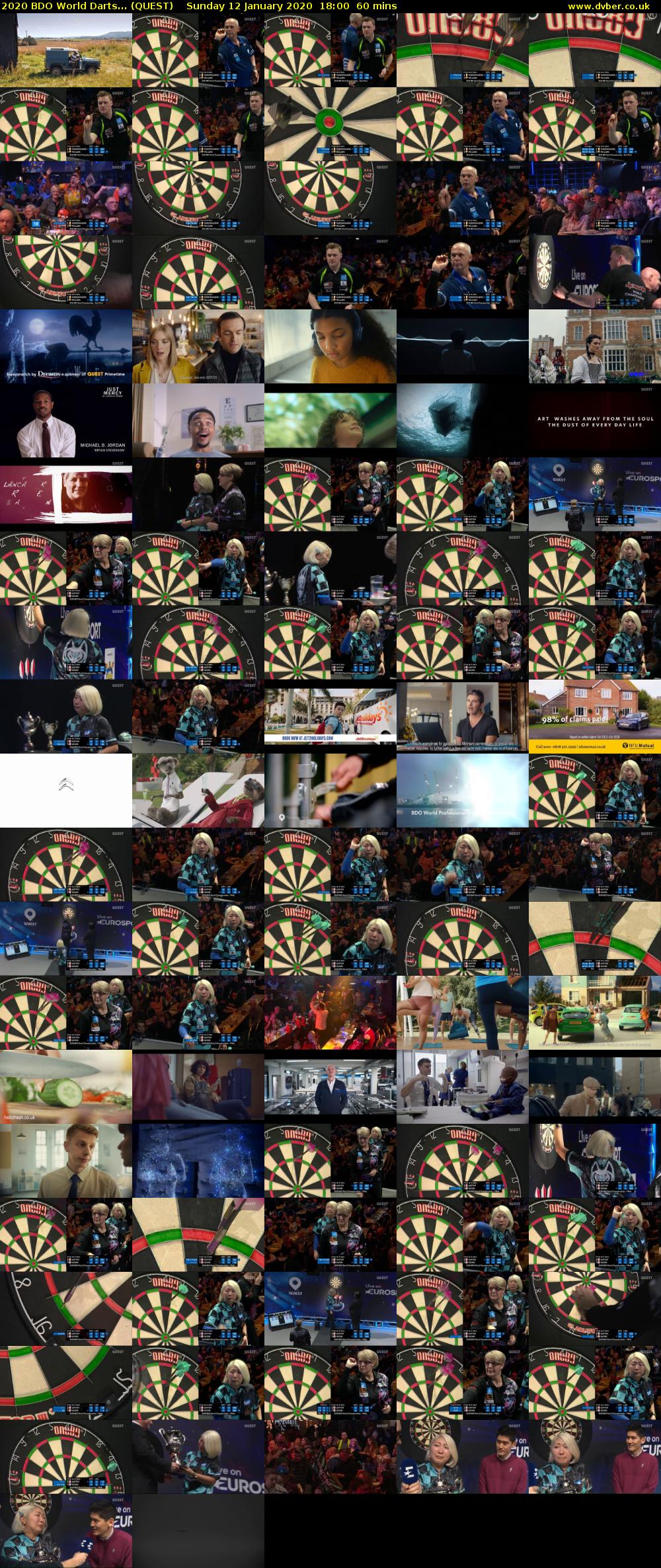 2020 BDO World Darts... (QUEST) Sunday 12 January 2020 18:00 - 19:00