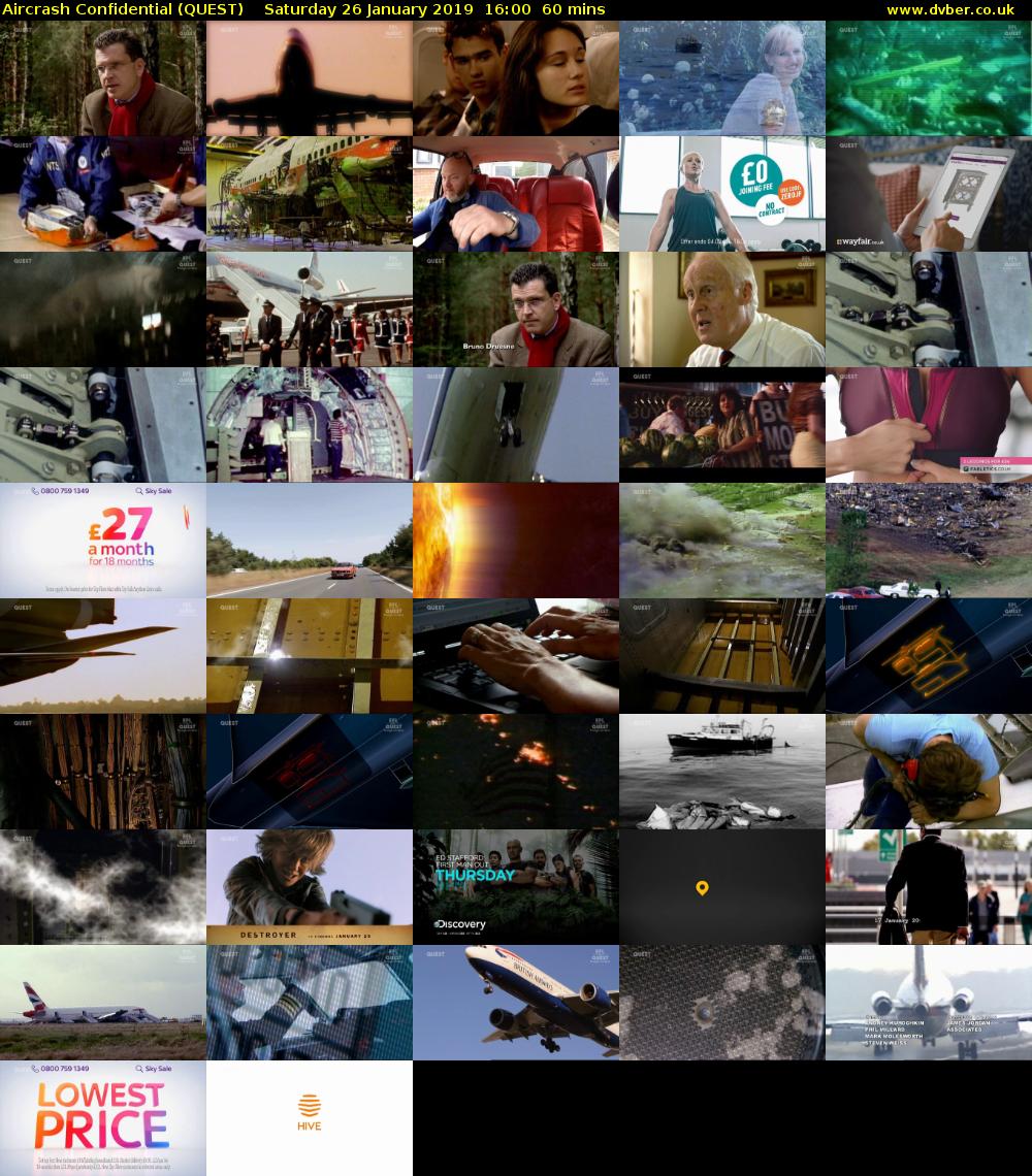 Aircrash Confidential (QUEST) Saturday 26 January 2019 16:00 - 17:00