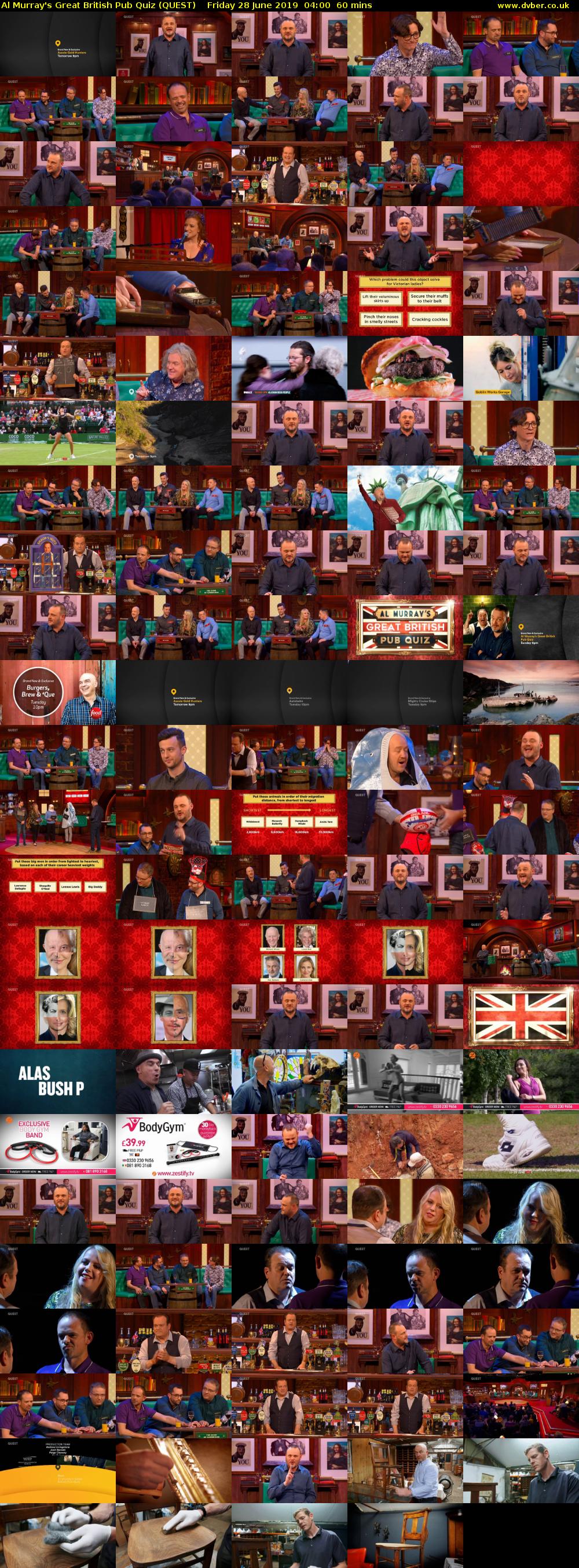 Al Murray's Great British Pub Quiz (QUEST) Friday 28 June 2019 04:00 - 05:00
