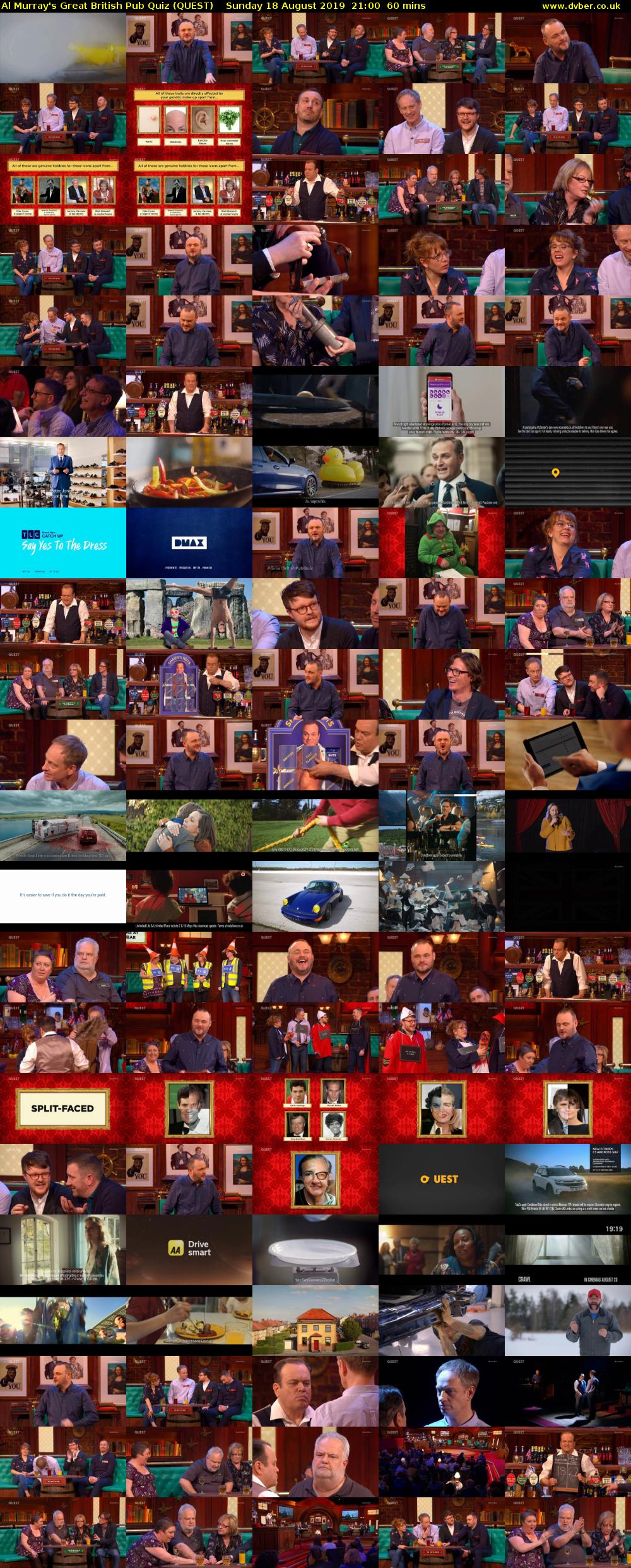 Al Murray's Great British Pub Quiz (QUEST) Sunday 18 August 2019 21:00 - 22:00